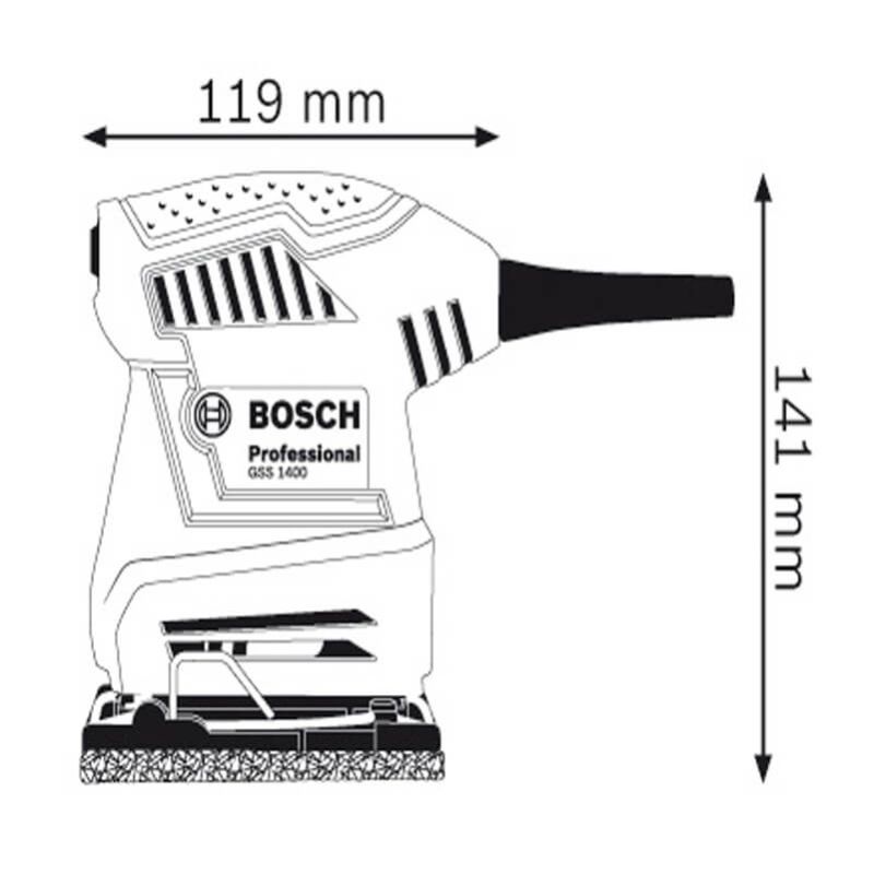 Máy chà nhám vuông Bosch GSS 1400 7 Máy chà nhám vuông Bosch GSS 1400 - Ảnh 5